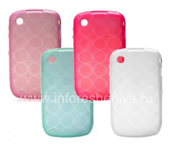 Funda de silicona llena de patrones "Anillos" para el BlackBerry Curve 8520/9300