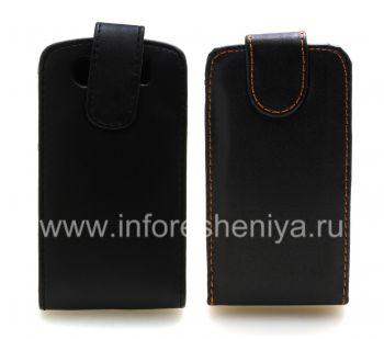 Leather Case with vertical opening cover for BlackBerry Curve 8900