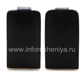 Leather case cover with vertical opening for the BlackBerry 9320/9220 Curve