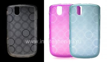 Silicone Case packed with pattern "Rings" for BlackBerry 9630/9650 Tour