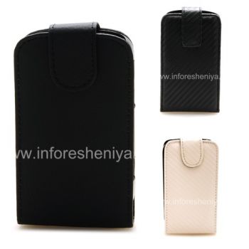 Leather case cover with vertical opening for BlackBerry 9900/9930 Bold Touch