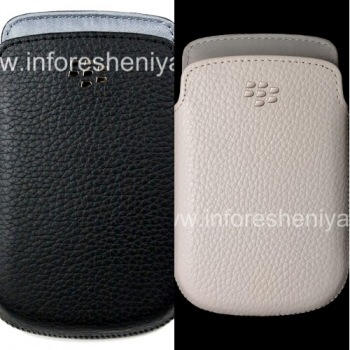 Asli Leather Case-saku Kulit Pocket untuk BlackBerry 9900 / 9930/9720