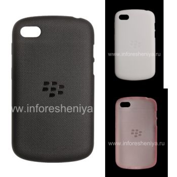 মূল সিলিকন ক্ষেত্রে BlackBerry Q10 জন্য নরম শেল কেস নামমুদ্রাম্কিত