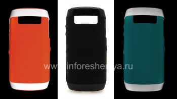Original-Silikon-Hülle mit Kunststoffrand Hardshell & Skin für Blackberry 9100/9105 Pearl 3G