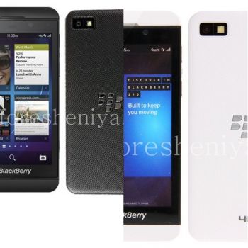 लेआउट BlackBerry Z10 स्मार्टफोन