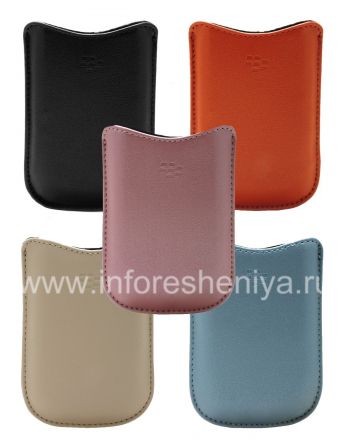 Original Leather Case-pocket Synthetic Leather Pocket BlackBerry 8220 Pearl Flip