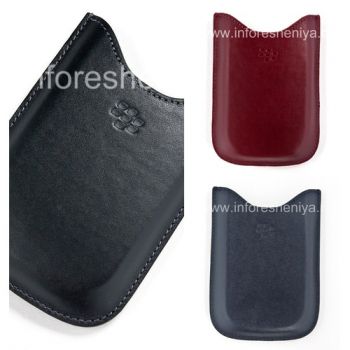 Оригинальный кожаный чехол-карман Leather Pocket Pouch для BlackBerry 9000 Bold
