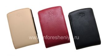 Asli Leather Case-saku Synthetic Leather Pocket untuk BlackBerry