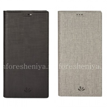 Кожаный чехол горизонтально открывающийся Vili Folio для BlackBerry KEYone