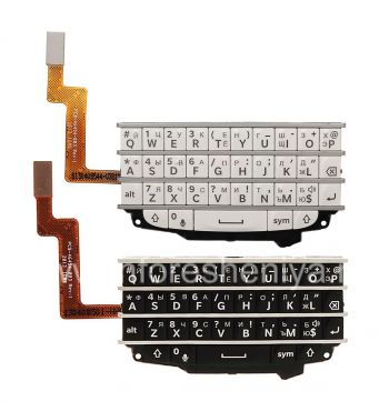 perakitan Rusia Keyboard dengan papan untuk BlackBerry Q10 (ukiran)