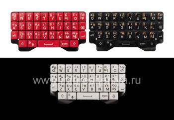 Russian keyboard BlackBerry Q5 (engraving)