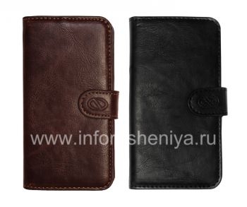 Фирменный кожаный чехол-кошелек Naztech Klass Wallet Case для BlackBerry Z10