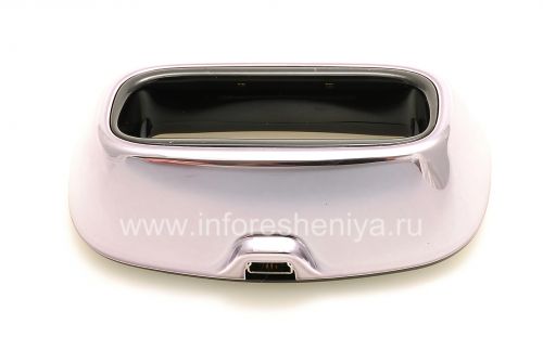 Галерея фотографий товара Оригинальное настольное зарядное устройство Charging Pod "Стакан" для BlackBerry 8100/8110/8120 Pearl, Металлик