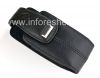 Фотография 3 — Оригинальный кожаный чехол с клипсой и металлической биркой Lambskin Leather Swivel Holster для BlackBerry 8100/8110/8120 Pearl, Черный (Black)