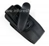 Фотография 4 — Оригинальный кожаный чехол с клипсой и металлической биркой Lambskin Leather Swivel Holster для BlackBerry 8100/8110/8120 Pearl, Черный (Black)