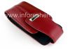 Photo 4 — El caso de cuero original con correa y un metal etiqueta Bolsa de piel para BlackBerry 8100/8110/8120 Pearl, Rojo (Red Apple)