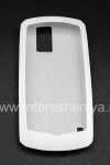 Фотография 2 — Оригинальный силиконовый чехол для BlackBerry 8100 Pearl, Белый (White)