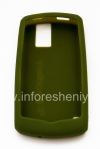 Photo 2 — Funda de silicona original para BlackBerry 8100 Pearl, Oliva (verde verde oliva)