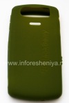 Photo 1 — Etui en silicone d'origine pour BlackBerry 8110/8120/8130 Pearl, Olive (vert olive)
