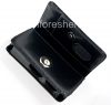 Photo 1 — Signature Leather Case Bag with Clip Cellet Wallet Case for BlackBerry 8100/8110/8120 Pearl, The black