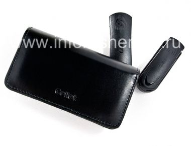 Купить Фирменный кожаный чехол-сумка с клипсой Cellet Wallet Case для BlackBerry 8100/8110/8120 Pearl
