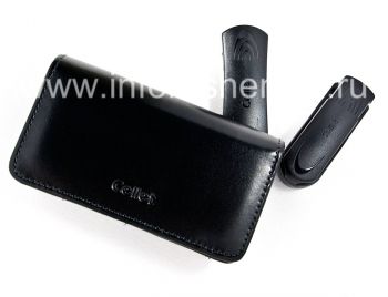 Фирменный кожаный чехол-сумка с клипсой Cellet Wallet Case для BlackBerry 8100/8110/8120 Pearl