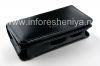 Фотография 5 — Фирменный кожаный чехол-сумка с клипсой Cellet Wallet Case для BlackBerry 8100/8110/8120 Pearl, Черный