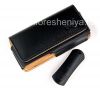 Photo 2 — Signature Leather Case Bag with Clip Cellet Noble Case for BlackBerry 8100/8110/8120 Pearl, Black Brown