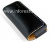 Фотография 4 — Фирменный кожаный чехол-сумка с клипсой Cellet Noble Case для BlackBerry 8100/8110/8120 Pearl, Черный/ Коричневый