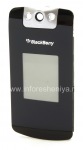 Le panneau avant du boîtier original pour BlackBerry 8220 Pearl flip, noir