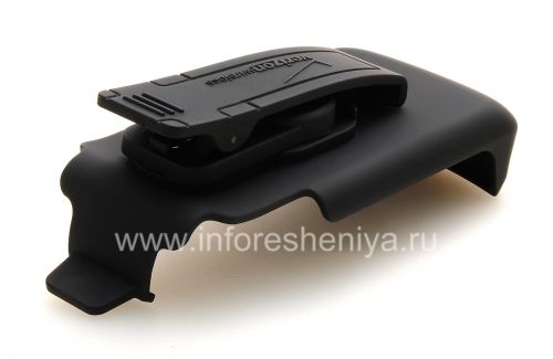 Галерея фотографий товара Фирменный чехол-кобура Verizon Swivel Holster для BlackBerry 8220 Pearl Flip, Черный (Black)