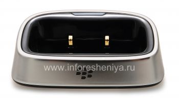 Asli charger desktop "Kaca" Pengisian Pod untuk BlackBerry 8220 Pearl Balik