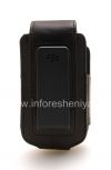 Фотография 2 — Оригинальный кожаный чехол с клипсой с металлической биркой Leather Swivel Holster для BlackBerry 8220 Pearl Flip, Коричневый (Espresso)