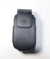 Photo 1 — Housse en cuir d'origine avec Holster clip en cuir synthétique avec pivotant clip ceinture pour BlackBerry 8220 Pearl flip, Noir (Black)