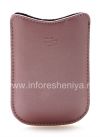 Photo 2 — Asli Leather Case-saku Synthetic Leather Pocket BlackBerry 8220 Pearl Balik, Merah muda (pink)
