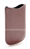 Photo 3 — Asli Leather Case-saku Synthetic Leather Pocket BlackBerry 8220 Pearl Balik, Merah muda (pink)