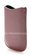 Фотография 4 — Оригинальный кожаный чехол-карман Synthetic Leather Pocket BlackBerry 8220 Pearl Flip, Розовый (Pink)