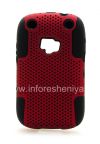 Фотография 1 — Чехол повышенной прочности перфорированный для BlackBerry 9320/9220 Curve, Черный/Красный