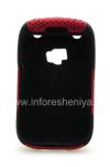 Фотография 2 — Чехол повышенной прочности перфорированный для BlackBerry 9320/9220 Curve, Черный/Красный
