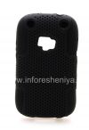 Фотография 1 — Чехол повышенной прочности перфорированный для BlackBerry 9320/9220 Curve, Черный/Черный