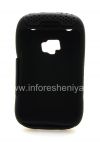 Фотография 2 — Чехол повышенной прочности перфорированный для BlackBerry 9320/9220 Curve, Черный/Черный
