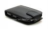 Photo 8 — Leather case cover with vertical opening for the BlackBerry 9320/9220 Curve, Black with large texture