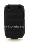 Plastic Case + Holster for the BlackBerry 9320/9220 Curve, The black
