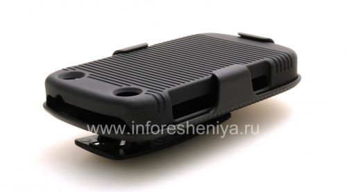 Галерея фотографий товара Пластиковый чехол + кобура для BlackBerry 9320/9220 Curve, Черный