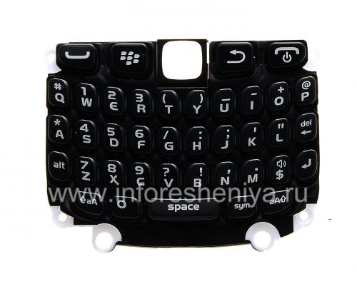 Photogallery for Le clavier original en anglais avec un substrat pour le BlackBerry Curve 9320/9220, noir product