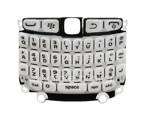 Photogallery for Le clavier original en anglais avec un substrat pour le BlackBerry Curve 9320/9220, blanc product