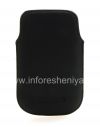 Фотография 2 — Кожаный чехол-карман для BlackBerry 9320/9220 Curve, Черный, Мелкая текстура