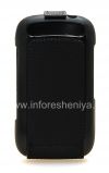 Photo 2 — উল্লম্ব উদ্বোধনী কভার চামড়া সঙ্গে মূল চামড়া কেস BlackBerry 9320 / 9220 কার্ভ জন্য শেল ফ্লিপ, ব্ল্যাক (কালো)