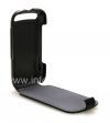 Photo 5 — L'étui en cuir d'origine avec ouverture verticale couverture en cuir flip Shell pour BlackBerry Curve 9320/9220, Noir (Black)