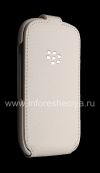 Photo 3 — Kasus kulit asli dengan pembukaan vertikal penutup Kulit Balik Shell untuk BlackBerry 9320 / 9220 Curve, Putih (white)